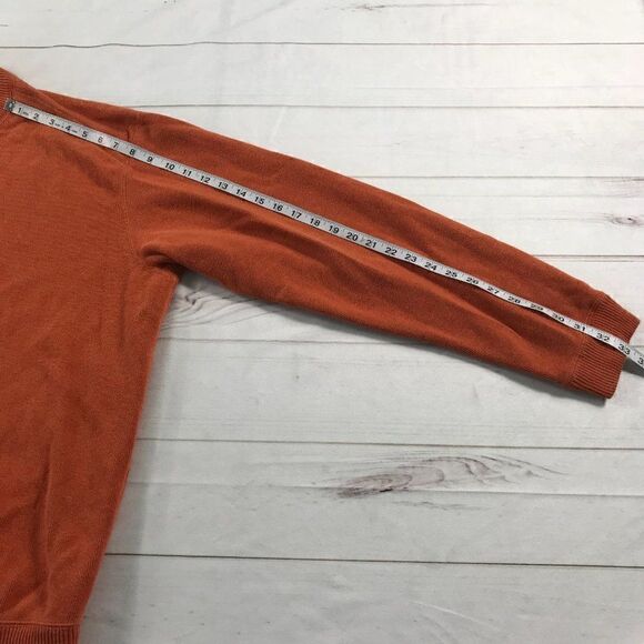 Tommy Bahama Men's Quarter-Zip Pullover Orange Sweater - Picture 5 of 11